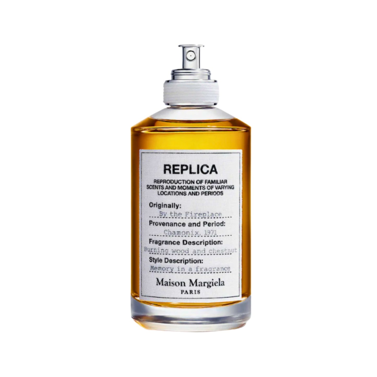 Maison Margiela By the Fireplace decant sample bottle white background – authentic niche fragrance Canada
