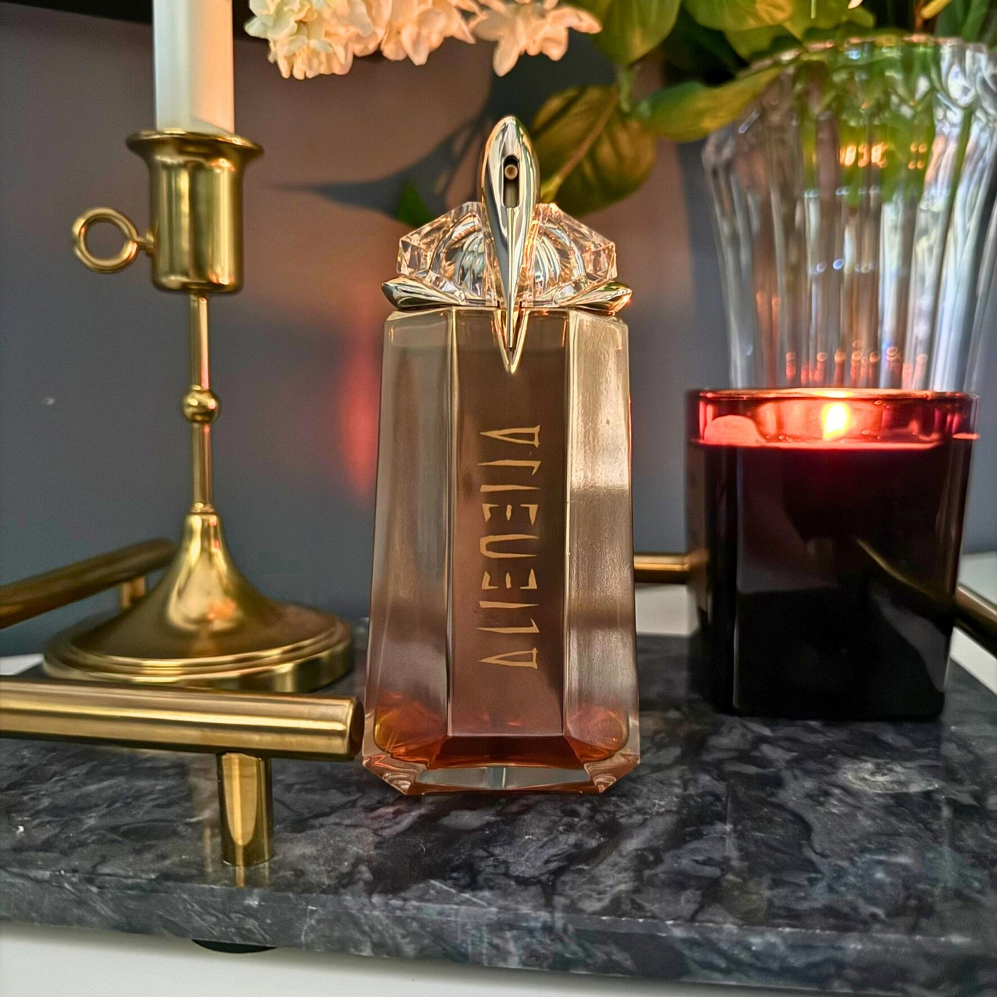 Authentic Mugler Alien Goddess Intense perfume decant luxury lifestyle photo FragraDiva