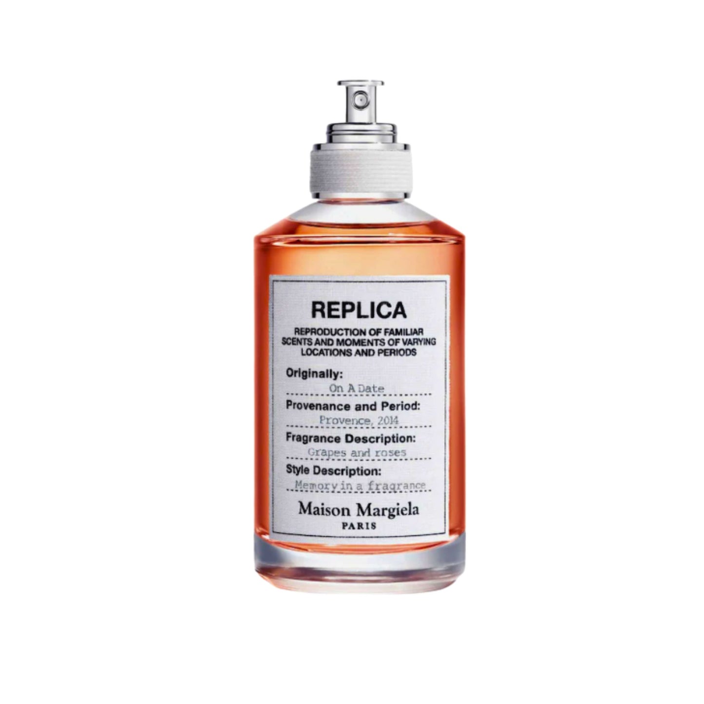 Maison Margiela On A Date decant sample bottle white background – authentic niche fragrance Canada
